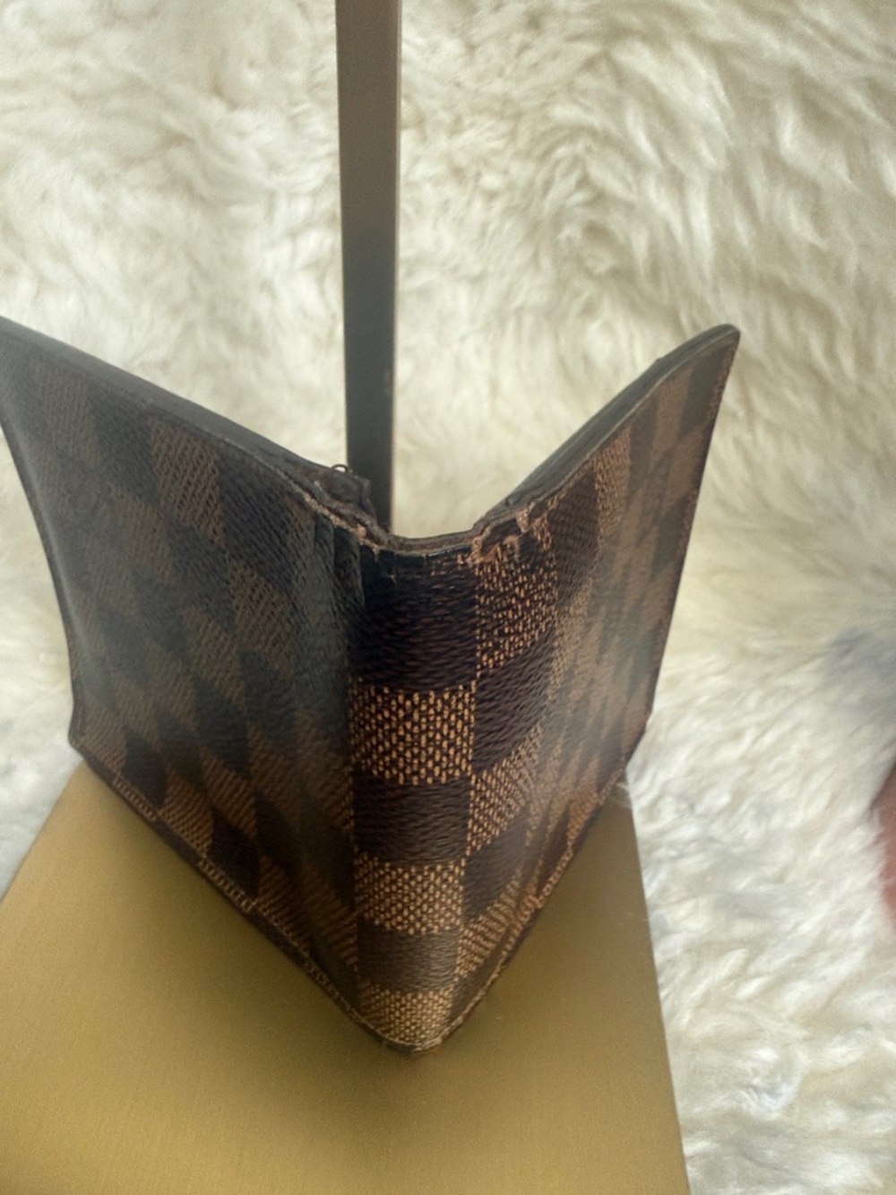 Louis Vuitton Damier Ebene Brown Checkered Men's Wallet - Picture 7 of 8